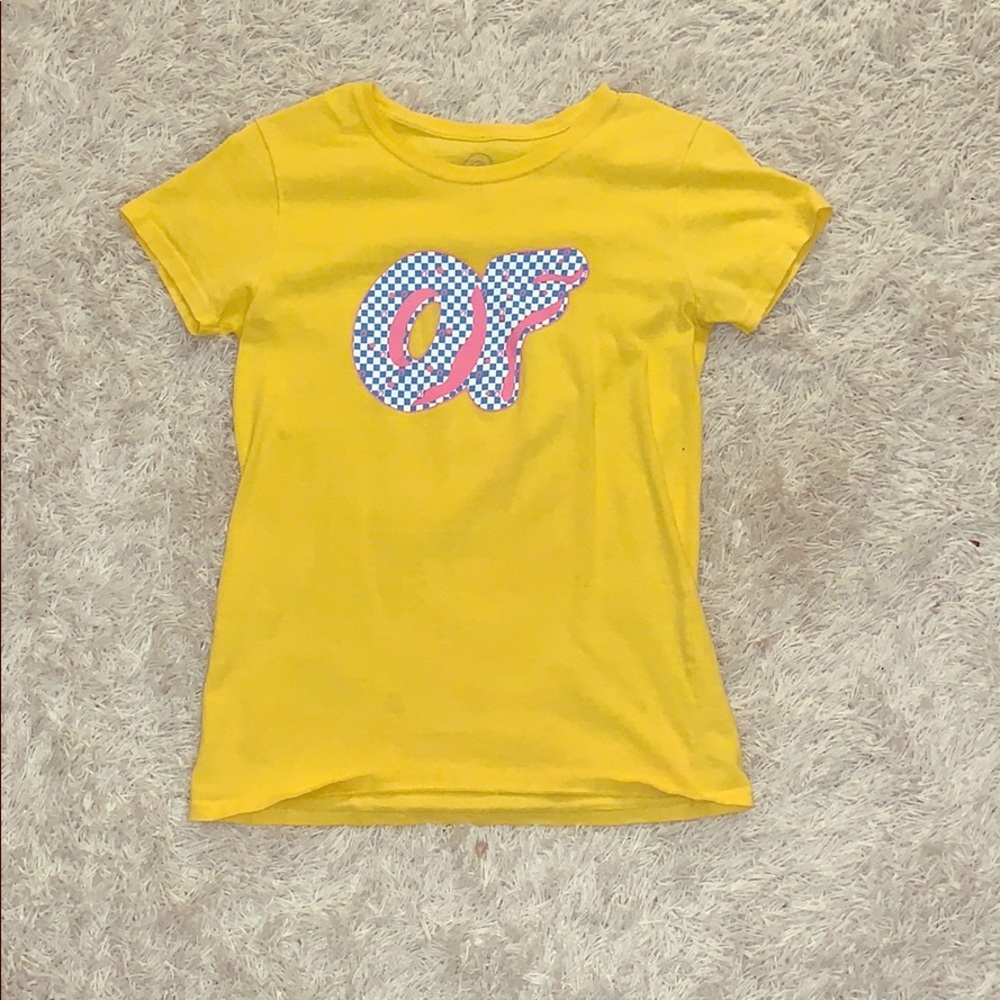 yellow checkered odd future shirt